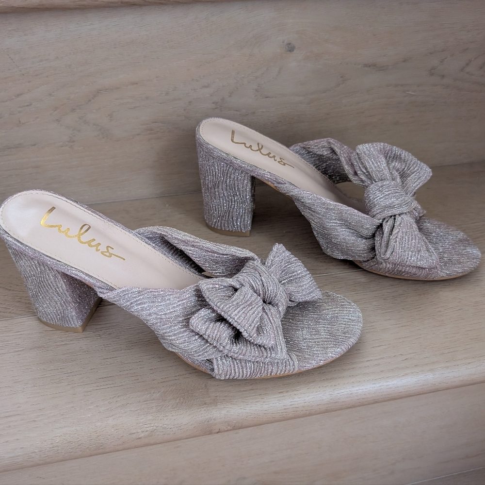 EUC Lulu's Dorothea Knotted High Heel Sandals - Picture 6 of 14